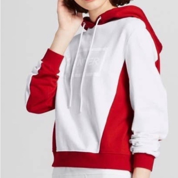 (B52) Hunter For Target White & Red Hoodie Pullover, Size Medium - Picture 2 of 14